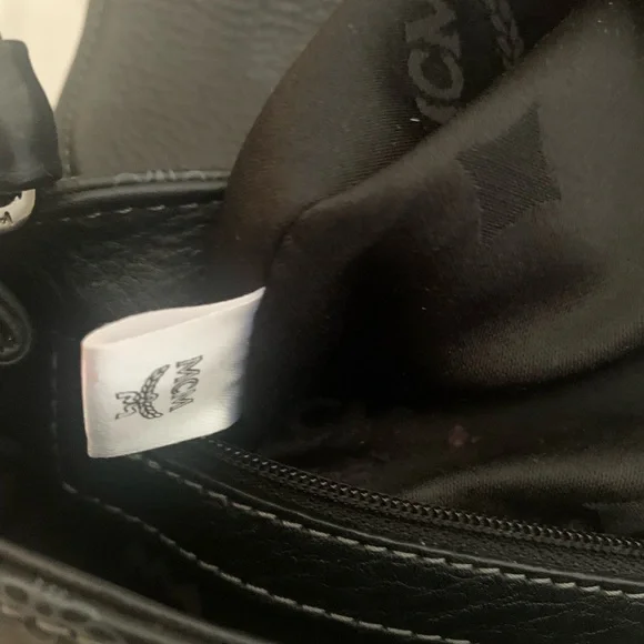 MCM Black Crossbody Bag with Monogram - Picture 12 of 16